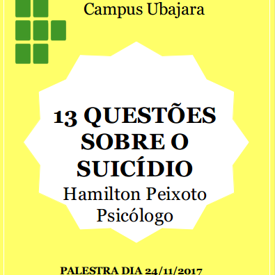 #9054 Assistência estudantil promove palestra sobre suicídio