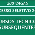 #9482 Divulgado resultado preliminar para cursos subsequentes