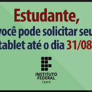 #9774 Estudantes já podem solicitar tablet
