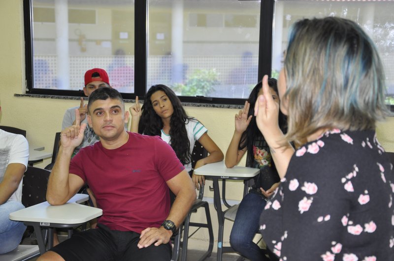 Aula de Libras no IFCE - Campus Canindé (Foto Ítalo Costa)