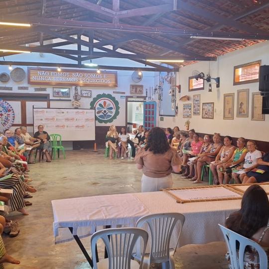 Aula inaugural do curso de Empreendedorismo artesanal - Renda de Labirinto, em Icapuí