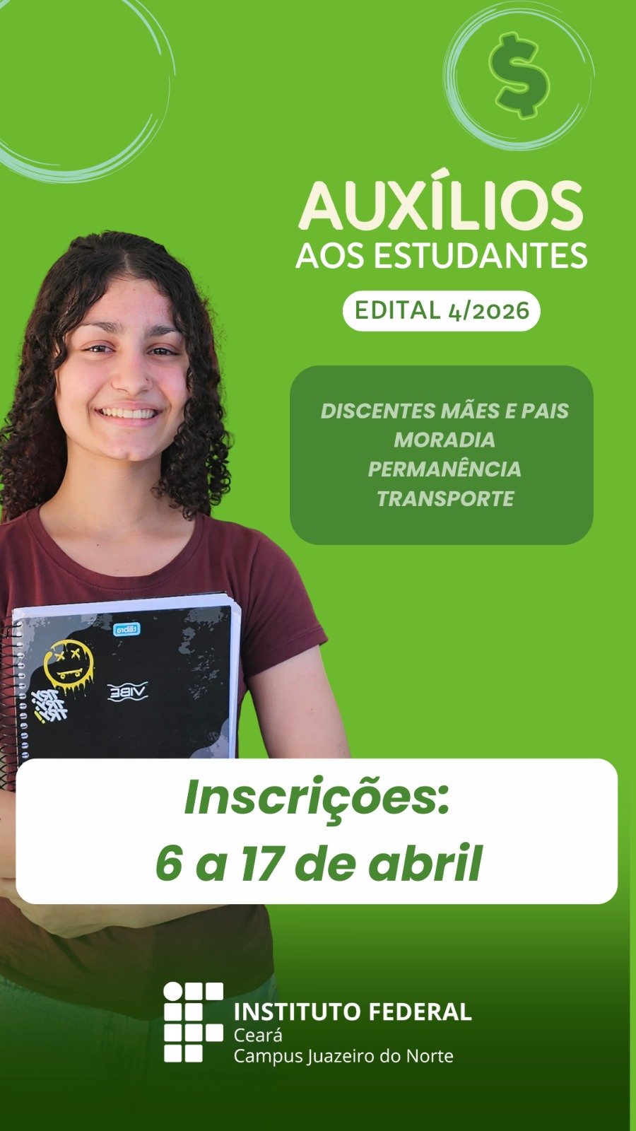 Auxílios estudantis 2026