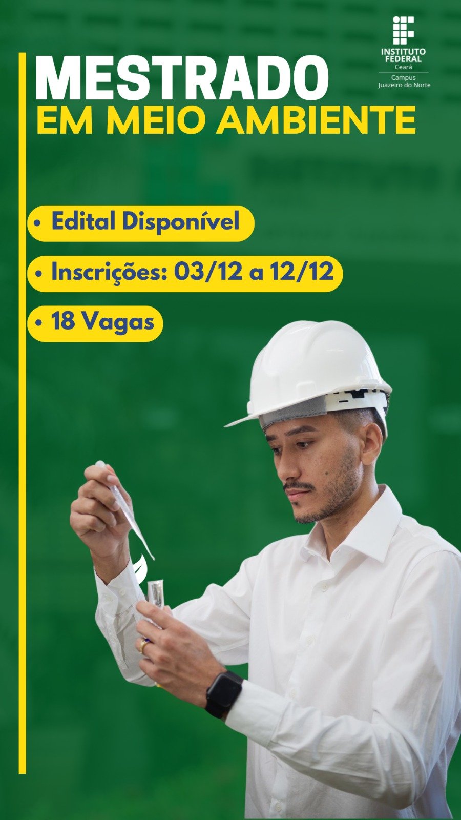 Banner Mestrado Meio Ambiente