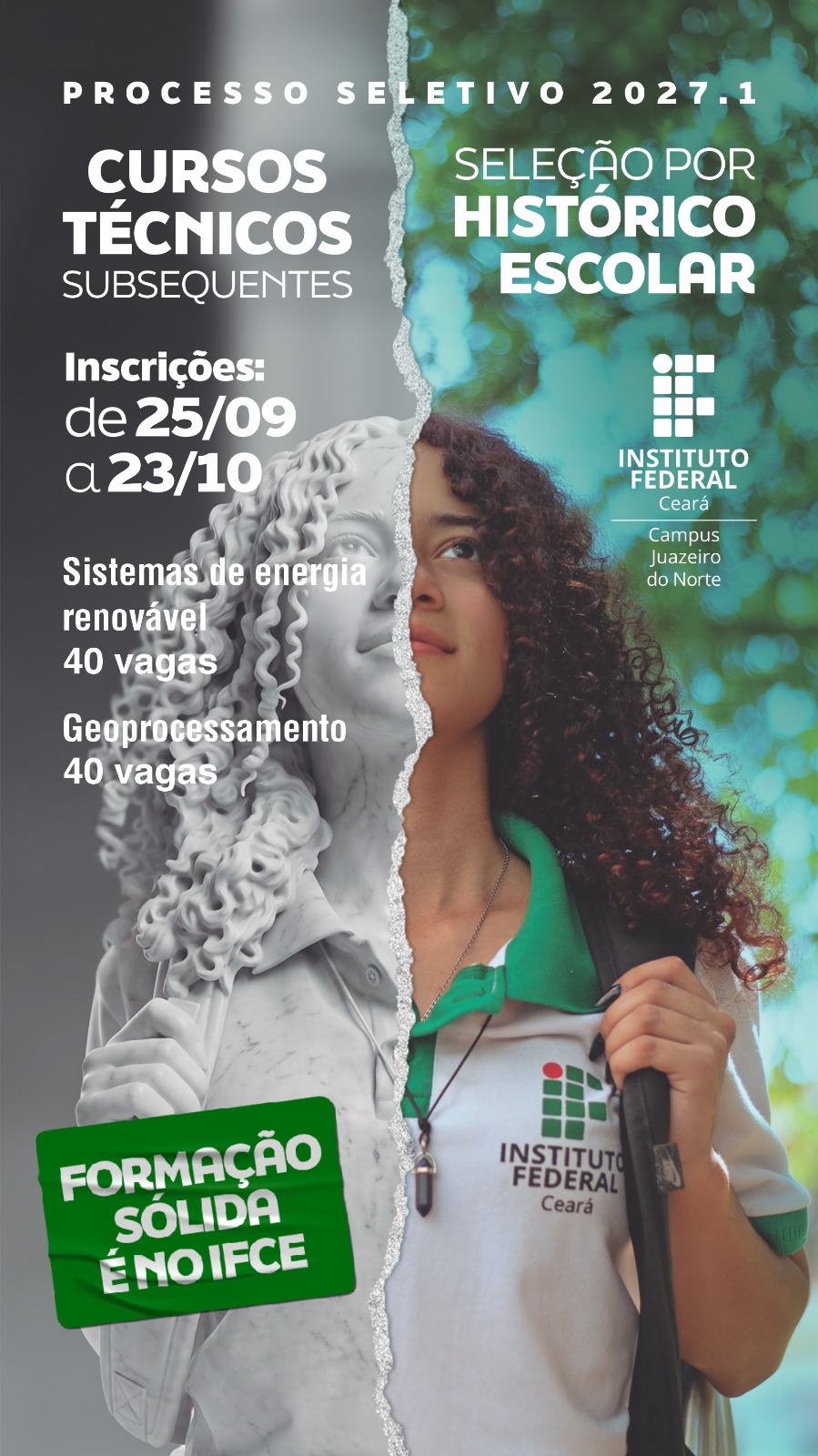 Seleção dos Cursos Técnicos Subsequentes 2027