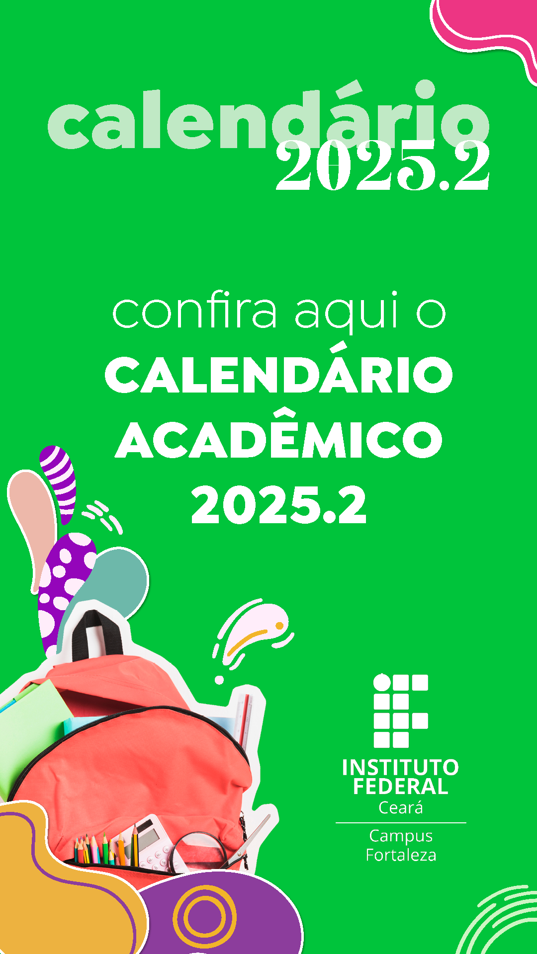 Banner destaque home calendário 2025.2