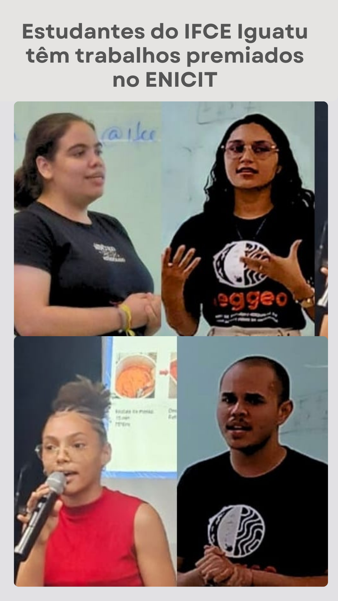 Estudantes premiados