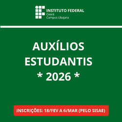 Capa auxilios estudantis 2026