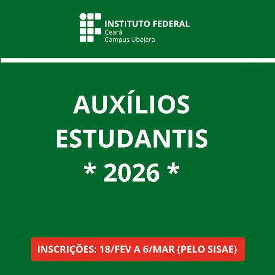 Capa auxilios estudantis 2026