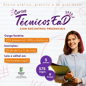 Capa notícia - P.s Cursos Técnicos EaD - 2025.2