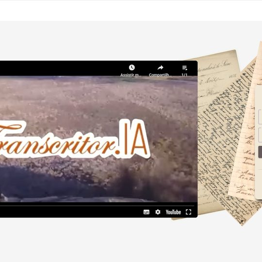 Transcritor IA - página inicial