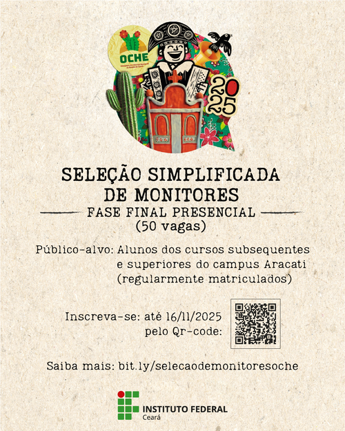 Card selelção monitores Aracati
