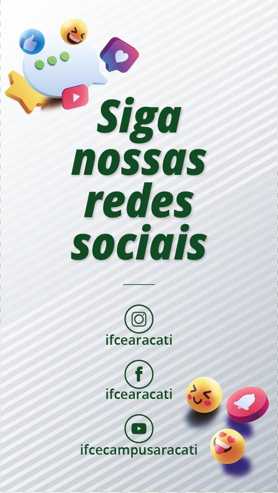 Card Siga nossas redes sociais
