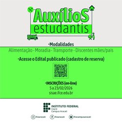 Card auxilio estudantil Aracati 2026.1