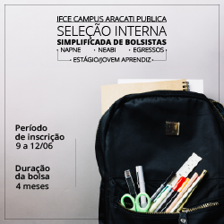 Seleção Simplificada de Bolsistas - Aracati