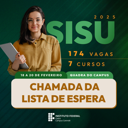 Chamada da lista SISU 2025