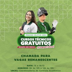 Chamada remanescentes Itapipoca