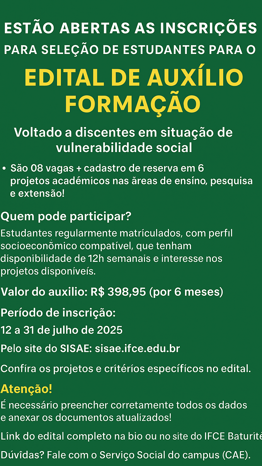 Banner Auxílio Formação