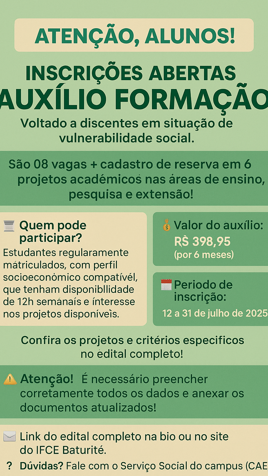 Banner Auxílio Formação
