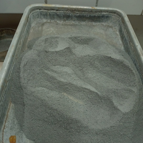 Cinza pronta para ser utilizado no concreto