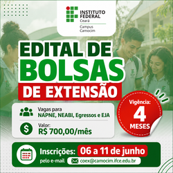 Edital Extensão - notícia