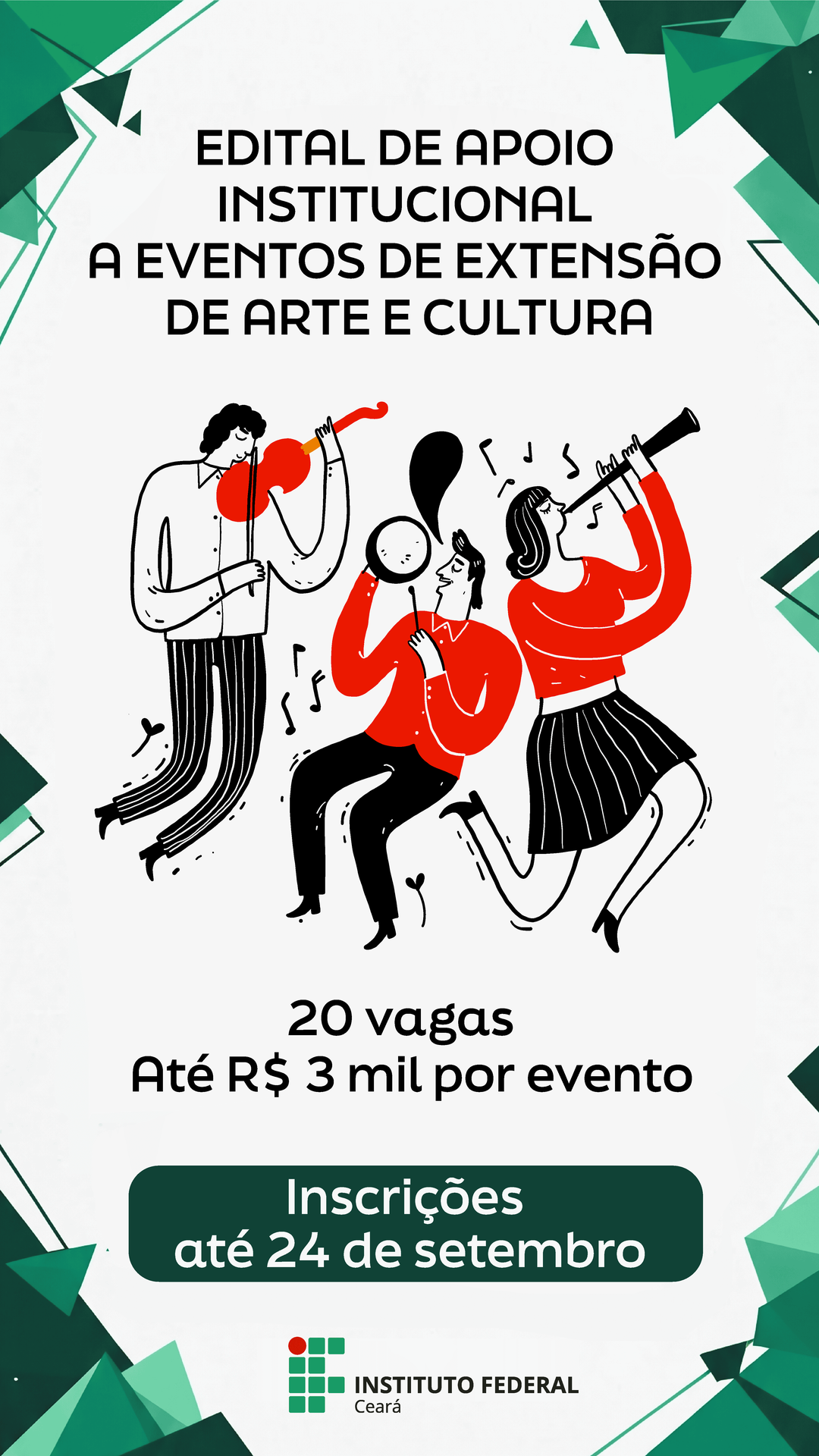 Edital de Apoio Institucional a Eventos de Arte e Cultura 2026
