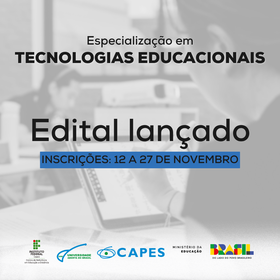 Especialização em Tecnologias Educacionais