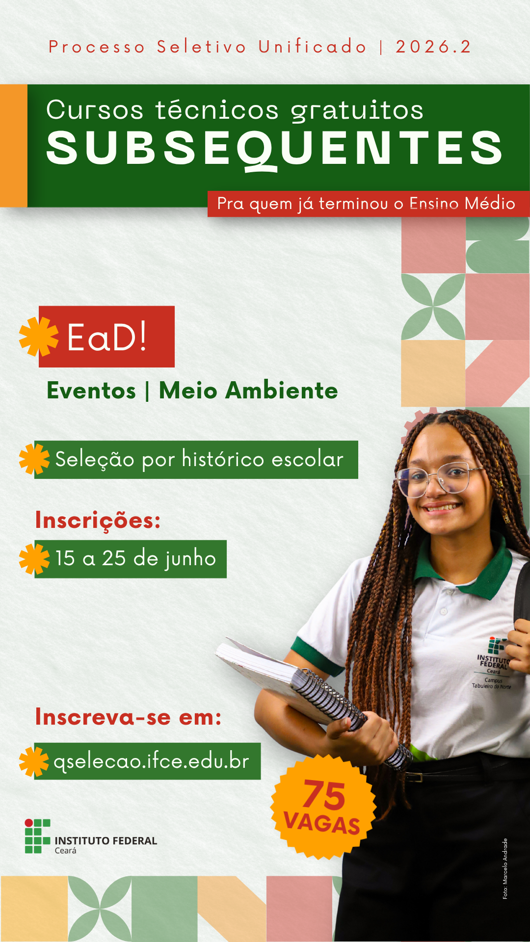 FOR imagem processo seletivo técnicos sub. ead 2026.2 Edital 12.2026 PROEN