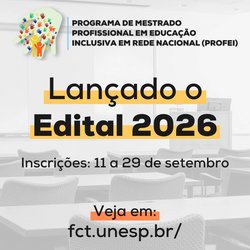 Feed - PROFEI 2026 - Lançamento do edital