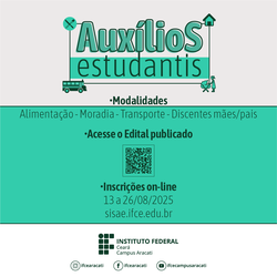 Edital de auxílios estudantis 2025.2