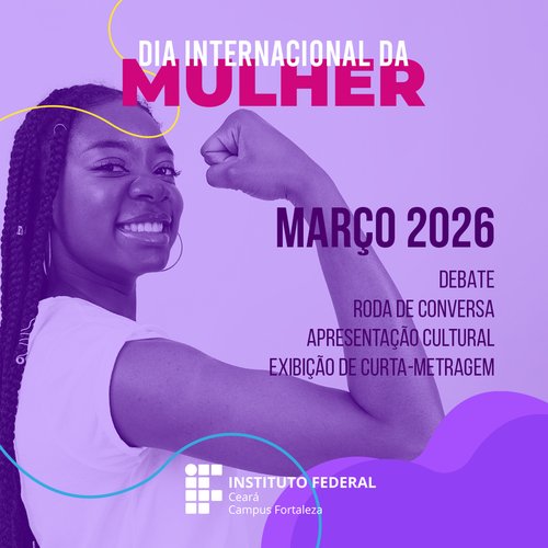 Banner da Programação do Dia Internacional da Mulher
