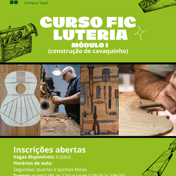 Curso Construção de um cavaquinho - modulo I - Tauá