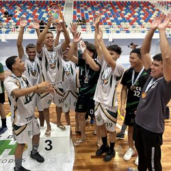 Time de futsal masculino ganhou o bronze. Foto: Ícaro Joathan