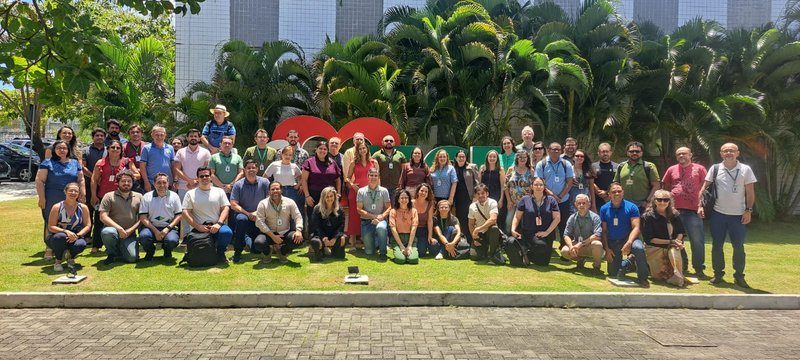 Integrantes dos NTEaDs do IFCE durante encontro em Fortaleza