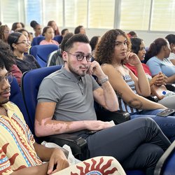 João Vital em formação no intercâmbio