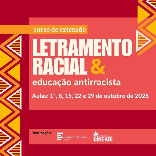 Card do curso de extensão Letramento Racial 2026