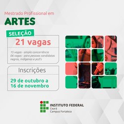 Mestrado em Artes 2025