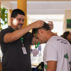 Momento da premiação dos atletas