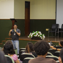 Momento de diálogo do diretor-geral com os estudantes