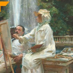 The Fountain, Villa Torlonia, Frascati, Itália. John Singer Sargent (1907), The Art Institute of Chicago.