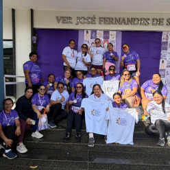 Mulheres da formação de Acaraú participando do evento