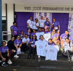 Mulheres da formação de Acaraú participando do evento