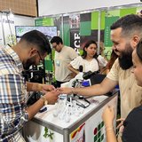 Estudantes representaram o campus no estande do IFCE