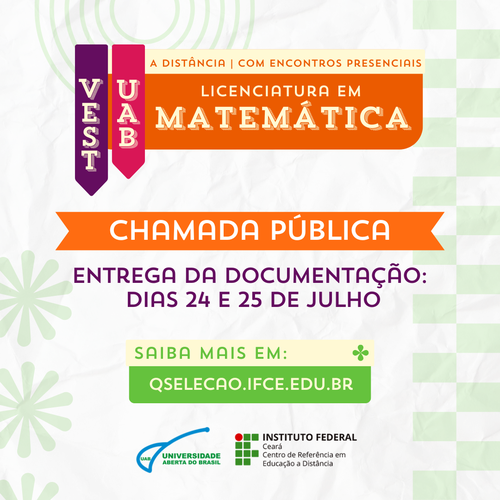 Portal - Vest. UAB - Matemática - Chamada pública