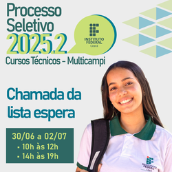 Chamada Lista de Espera PS 2025.2