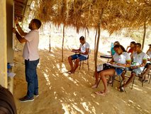 Quixadá - Aula de Fí­sica na comunidade Quilombola