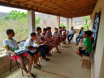 Quixadá - Aula de Geografia na comunidade Quilombola