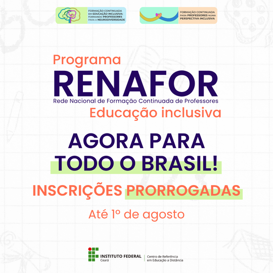 Renafor - Retificação de Edital - Capa para notícia