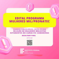 Resultado final edital 05-2026 - Mulheres Mil