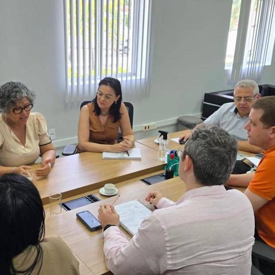 Reunião na reitoria com gestores públicos de Hidrolândia