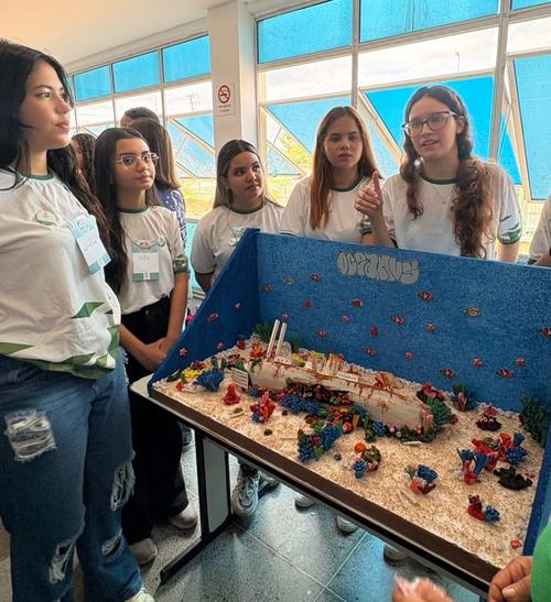 Participação de alunos na Feira de Ciências de Aquicultura